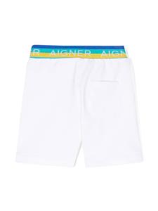 aignerkids Aigner Kids Trainingsshorts met logopatch - Wit