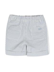 Fay Kids Gestreepte shorts - Blauw