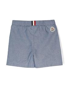 Moncler Enfant Shorts met logopatch - Blauw