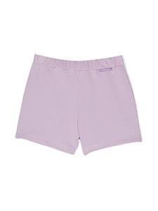 Moncler Enfant Shorts met logoband - Paars