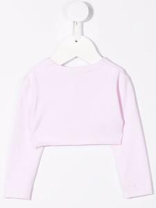 Monnalisa Vest met verfraaid logo - Roze