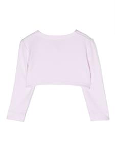 Monnalisa Vest met logo van stras - Roze