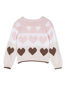 Monnalisa Vest met bloemenprint - Wit