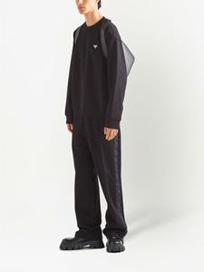 Prada T-shirt met logo - Zwart