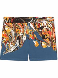 Dolce & Gabbana Kids Trainingsshorts met print - Blauw