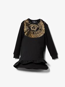 Sweaterjurk met print - Zwart