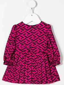 versacekids Versace Kids Jurk met monogramprint - Zwart