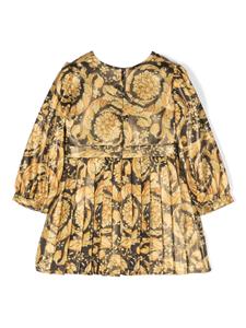 versacekids Versace Kids Midi-jurk met barokprint - Goud