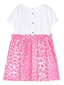 philipppleinjunior Philipp Plein Junior Geruite jurk - Roze