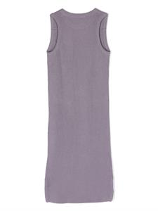 brunellocucinellikids Brunello Cucinelli Kids Mouwloze jurk - Paars