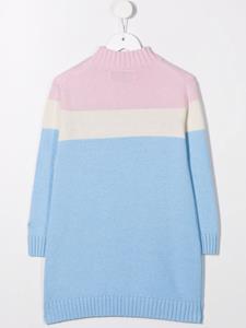 mc2saintbarthkids MC2 Saint Barth Kids Intarsia jurk - Blauw