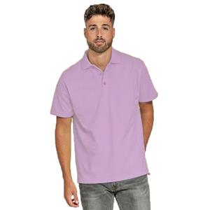 Lemon & Soda Heren basic poloshirt - lila paars - korte mouw - katoen -