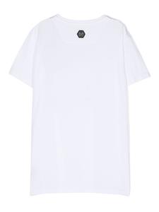 philipppleinjunior Philipp Plein Junior T-shirt met teddybeerprint - Wit