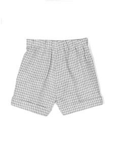 ilgufo Il Gufo Shorts met gingham ruit - Grijs