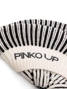pinkokids Pinko Kids Gestreepte baret - Wit