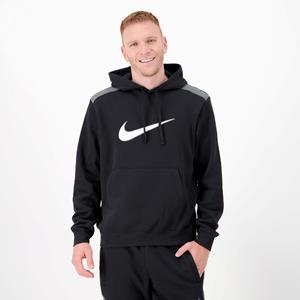 Nike Sportswear Fleece Hoodie Zwart Wit Grijs