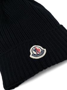 monclerenfant Moncler Enfant Muts met logopatch - Blauw