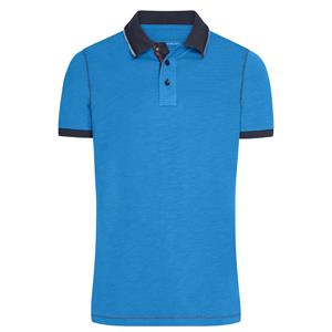 James & Nicholson Urban heren poloshirt blauw -