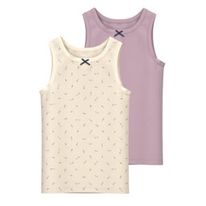 Name It Kinder topjes meisjes nkftank roze/off-white 2-pack