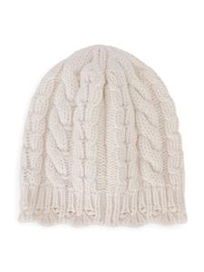 dolce&gabbanakids Dolce & Gabbana Kids Muts met logopatch - Beige
