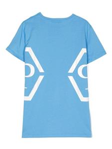 philipppleinjunior Philipp Plein Junior T-shirt met logoprint - Blauw