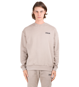 four Circles Logo Crewneck Vintage Khaki - L