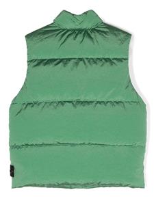 stoneislandjunior Stone Island Junior Bodywarmer met Compass-logopatch - Groen