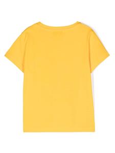 philipppleinjunior Philipp Plein Junior T-shirt met logoprint - Geel