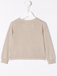 Bonpoint Ribgebreid vest - Beige