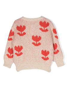 Bobo Choses Vest met jacquard - Beige