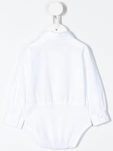 dolce&gabbanakids Dolce & Gabbana Kids Body met puntkraag - Wit