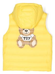 Moschino Kids Bodywarmer met teddybeer - Geel