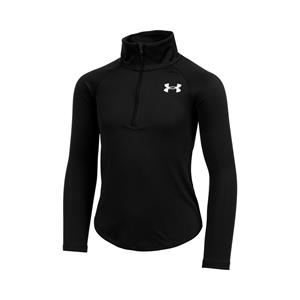 Under Armour Girls' Tech 1/2 Zip Top Junior - Black, Black