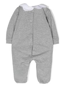 Siola Romper met geborduurde bloemen - Grijs