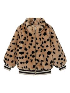 Name it Nmfmindy Faux Fur Jacket Leo