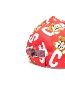 moschinokids Moschino Kids Honkbalpet met logoprint - Rood