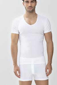 Mey Herenshirt met ronde hals Serie Casual Cotton Wit
