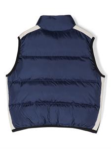palmangelskids Palm Angels Kids Bodywarmer met logoprint - Blauw
