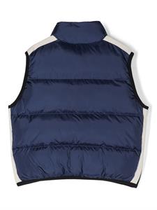 Palm Angels Kids Bodywarmer met logoprint - Blauw