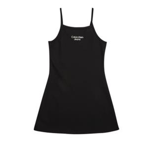 Korte Jurk Calvin Klein Jeans STACK LOGO PUNTO STRAP