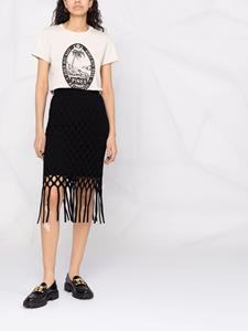 PINKO Rok met franje - Zwart