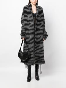 Monse Vest met zebraprint - Grijs