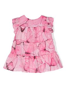 missblumarine Miss Blumarine Rok met vlinderprint - Roze