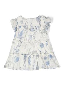 missblumarine Miss Blumarine Jurk met bloemenprint - Wit