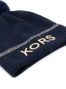 Michael Kors Kids Muts met geborduurd logo - Blauw