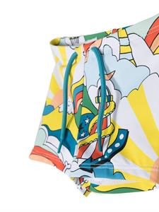 Stella McCartney Kids Zwembroek met print - Blauw