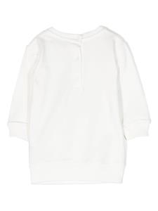 moschinokids Moschino Kids Sweaterjurk met teddybeerprint - Wit