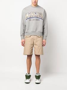 Moncler Trui met logoprint - Grijs