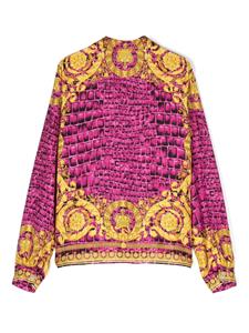 Versace Kids Shirt met barokprint - Roze