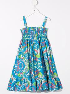 versacekids Versace Kids Jurk met paisley-print - Blauw
